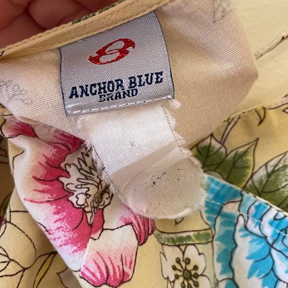 Vintage M tank top corset cottagecore boho floral fairycore light summer yellow - Picture 4 of 7